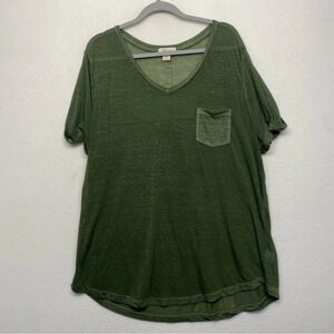 Style & Co. Green Short Sleeve Tee